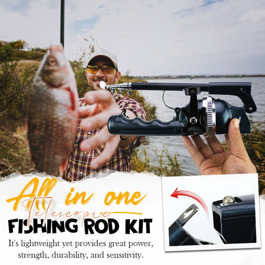 🎣 Uniwersalny teleskopowy zestaw wędkarski