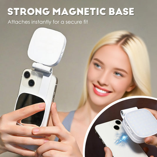 💡3-w-1 przenośna magnetyczna lampa do selfie do telefonu