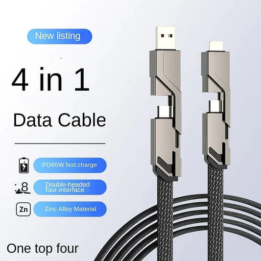 ⚡ 4-w-1💟Szybkie ładowanie i synchronizacja danych 60 W