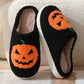 Bawełniane kapcie z dynią na Halloween
