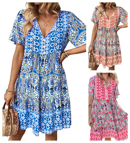 💃Czeska sukienka z dekoltem V