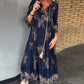 💖Luźna sukienka v-neck w stylu vintage