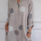 👗Sukienka koszulowa Plus Size z nadrukiem
