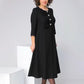💕【S-4XL】 Czarna elegancka sukienka