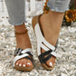 🌞 Damskie letnie sandały z regulowanym paskiem na krzyż