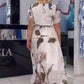 🔥👗 kwiatowa lekka sukienka plus size z paskiem w talii