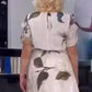🔥👗 kwiatowa lekka sukienka plus size z paskiem w talii