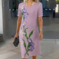 🌷👗Elegancka i luksusowa sukienka z kwiatowym nadrukiem
