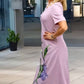 🌷👗Elegancka i luksusowa sukienka z kwiatowym nadrukiem