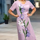 🌷👗Elegancka i luksusowa sukienka z kwiatowym nadrukiem