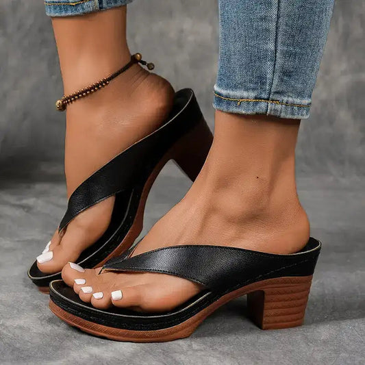 💕Letnie japonki damskie na wysokim obcasie