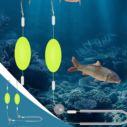 🎣⚡ Double-Hook Reverse Bottom Rig! Ulepszona wersja zwiększa szybkość zaczepiania o 50% - pożegnaj się z zaczepami! 🎣