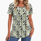 ✨Damska koszulka z krótkim rękawem z nadrukiem i okrągłym dekoltem