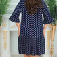 👗 Sukienka z falbanką w kropki