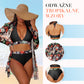 【S-XL】Tropikalny Zestaw Bikini 3-Częściowy dla Kobiet