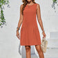 🔥 Damska sukienka mini bez rękawów w jednolitym kolorze