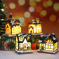 Miniaturowy domek bożonarodzeniowy z oświetleniem LED