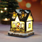 Miniaturowy domek bożonarodzeniowy z oświetleniem LED